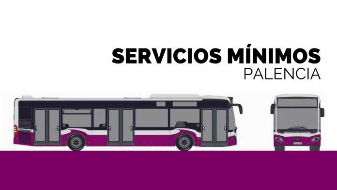 Horarios del servicio mínimo por huelga indefinida en el transporte urbano de Palencia